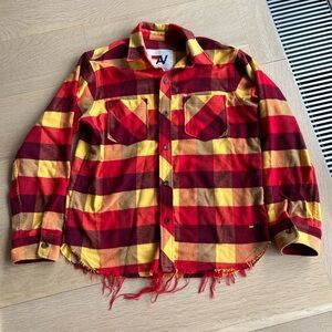 Aviator Nation PLAID FLANNEL WESTERN SHIRT - SURFY PLAID